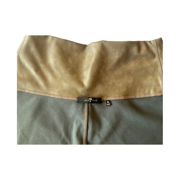 7 for all mankind Brown Faux leather Moro Leggings size Medium - Picture 6 of 10